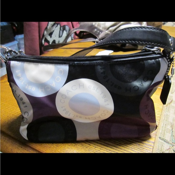 Coach Satin Signature Buttons small purse - Picture 3 of 6